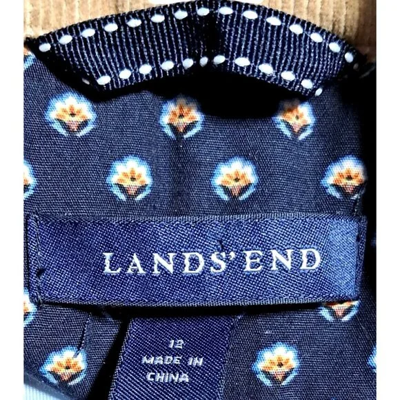 Y2K Lands End Corduroy Blazer Womens Size 12 Tan Jacket - Picture 2 of 13